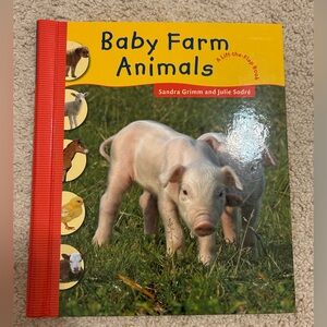 3/$10 Baby Farm Animals Lift the Flap Hardcover Children’s Book by Sandra Grimm